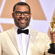Jordan Peele, winner of the Oscar for Best Original Screenplay for Get Out, poses in the press room at the Oscars on March 4, 2018, in Hollywood, Calif.